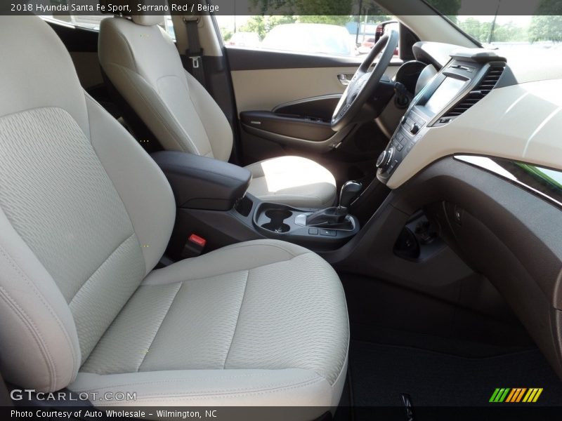 Serrano Red / Beige 2018 Hyundai Santa Fe Sport