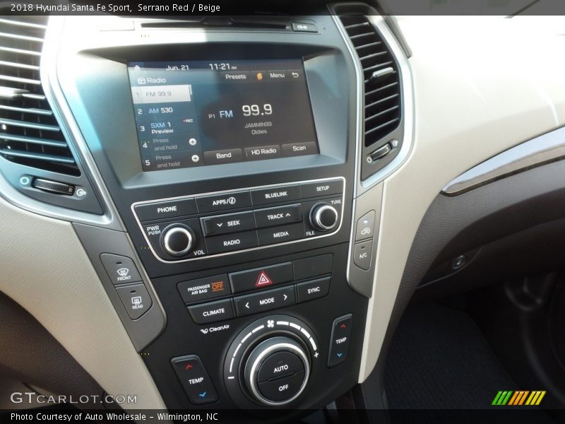Serrano Red / Beige 2018 Hyundai Santa Fe Sport
