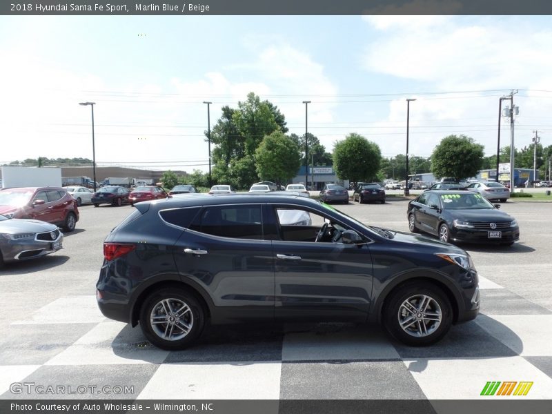 Marlin Blue / Beige 2018 Hyundai Santa Fe Sport