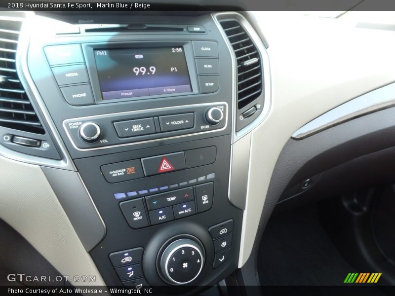 Marlin Blue / Beige 2018 Hyundai Santa Fe Sport