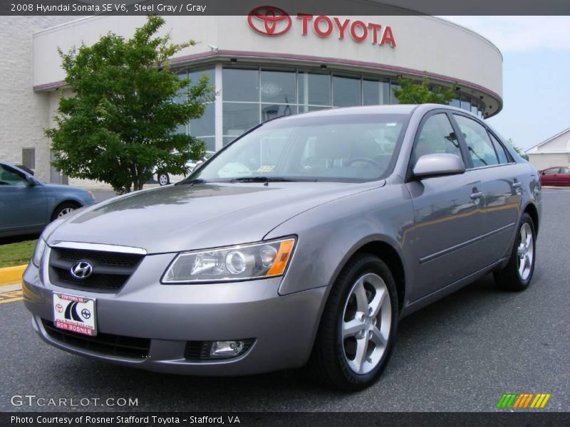Steel Gray / Gray 2008 Hyundai Sonata SE V6