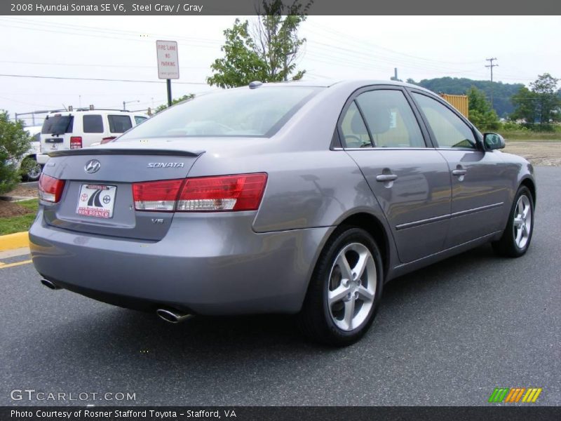 Steel Gray / Gray 2008 Hyundai Sonata SE V6