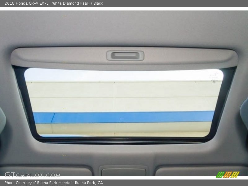 White Diamond Pearl / Black 2018 Honda CR-V EX-L