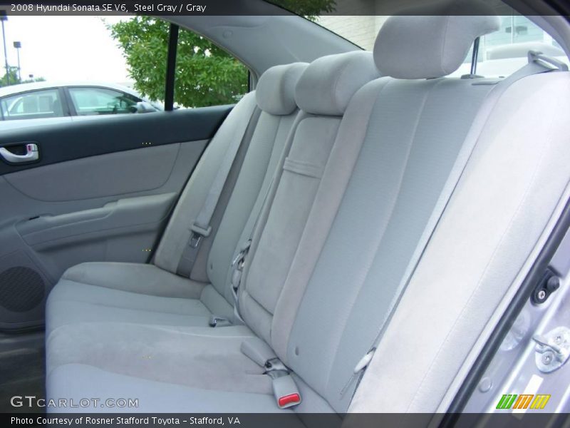 Steel Gray / Gray 2008 Hyundai Sonata SE V6