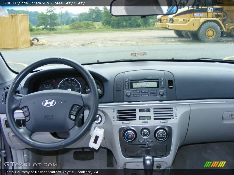 Steel Gray / Gray 2008 Hyundai Sonata SE V6