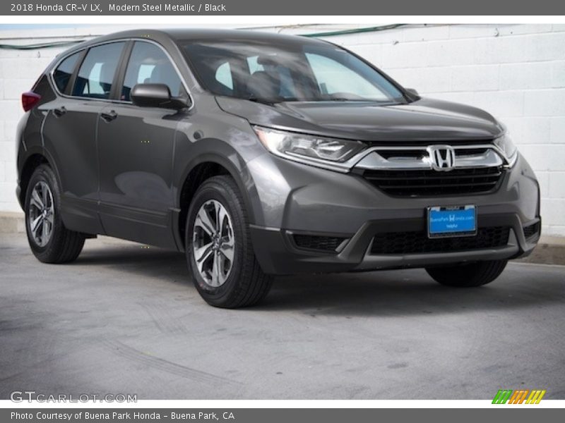 Modern Steel Metallic / Black 2018 Honda CR-V LX