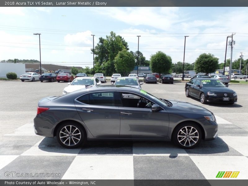 Lunar Silver Metallic / Ebony 2018 Acura TLX V6 Sedan
