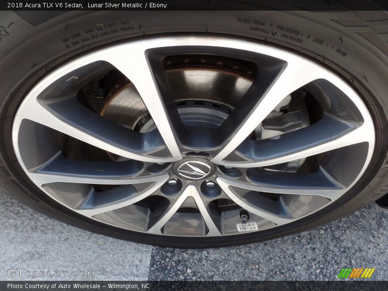 Lunar Silver Metallic / Ebony 2018 Acura TLX V6 Sedan