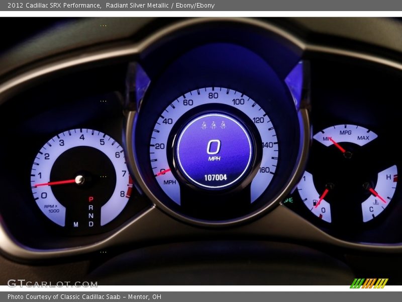 Radiant Silver Metallic / Ebony/Ebony 2012 Cadillac SRX Performance