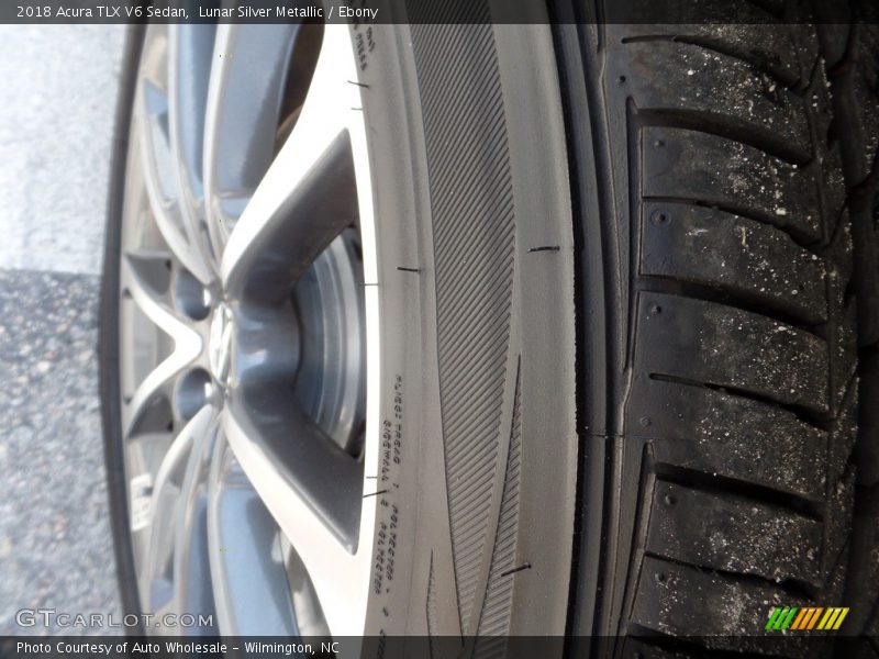 Lunar Silver Metallic / Ebony 2018 Acura TLX V6 Sedan