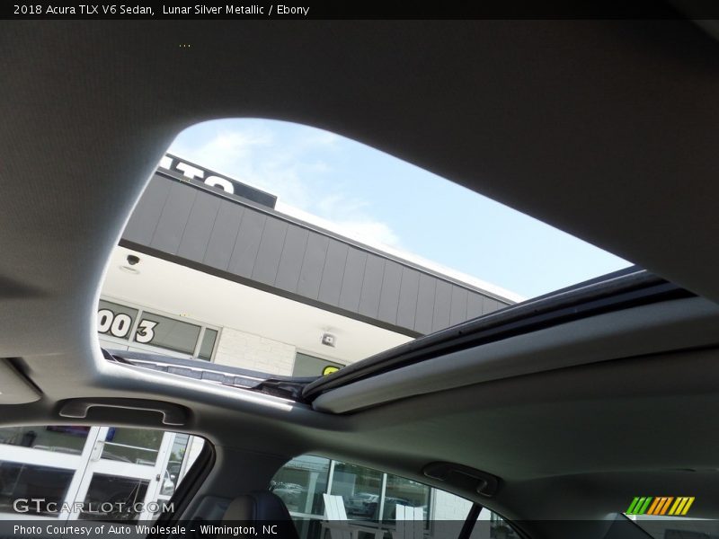 Lunar Silver Metallic / Ebony 2018 Acura TLX V6 Sedan
