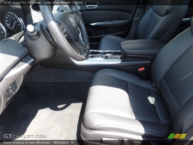 Lunar Silver Metallic / Ebony 2018 Acura TLX V6 Sedan