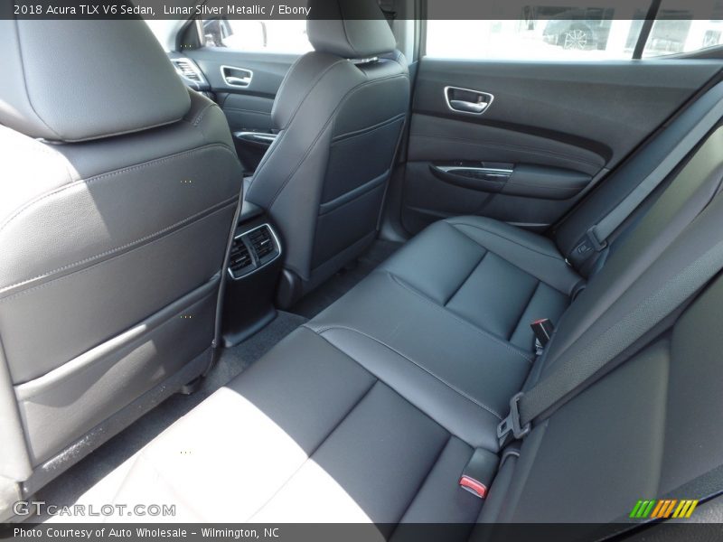 Lunar Silver Metallic / Ebony 2018 Acura TLX V6 Sedan