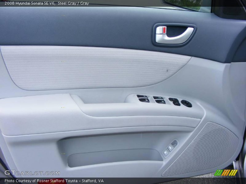 Steel Gray / Gray 2008 Hyundai Sonata SE V6
