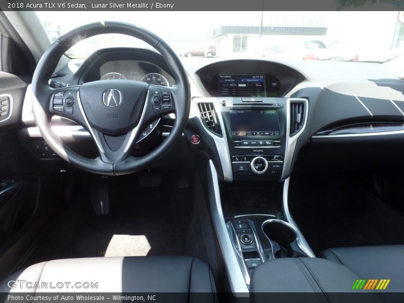 Lunar Silver Metallic / Ebony 2018 Acura TLX V6 Sedan