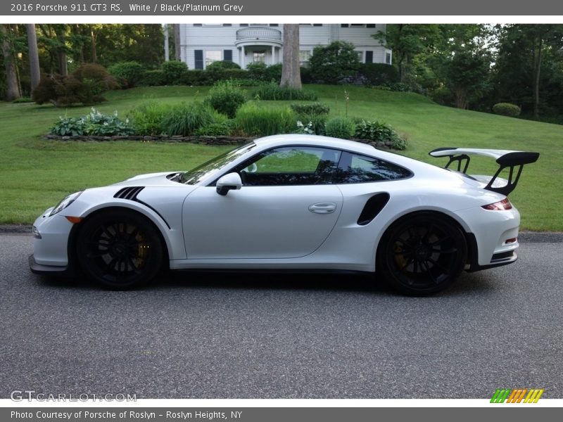 White / Black/Platinum Grey 2016 Porsche 911 GT3 RS