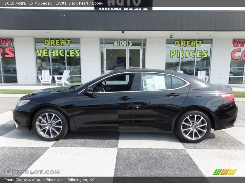 Crystal Black Pearl / Ebony 2018 Acura TLX V6 Sedan