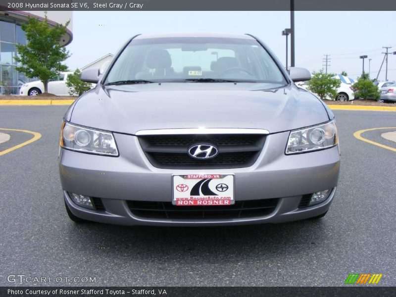 Steel Gray / Gray 2008 Hyundai Sonata SE V6