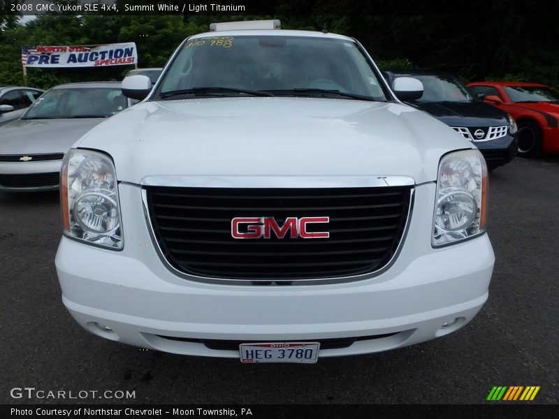 Summit White / Light Titanium 2008 GMC Yukon SLE 4x4