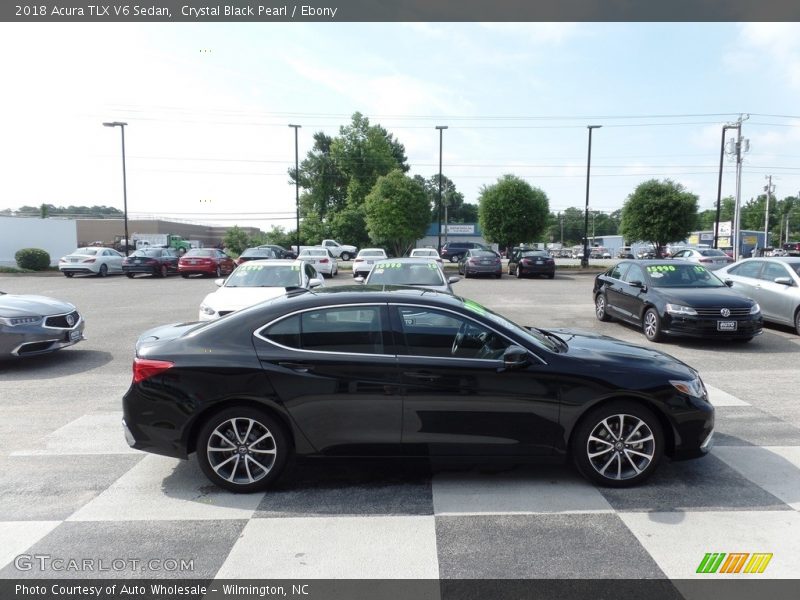 Crystal Black Pearl / Ebony 2018 Acura TLX V6 Sedan