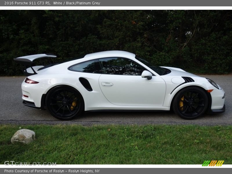 White / Black/Platinum Grey 2016 Porsche 911 GT3 RS