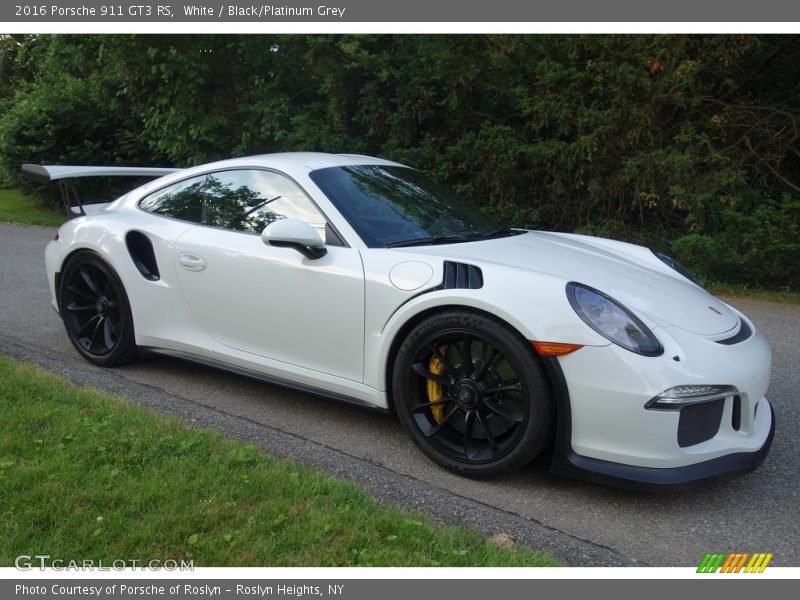 White / Black/Platinum Grey 2016 Porsche 911 GT3 RS
