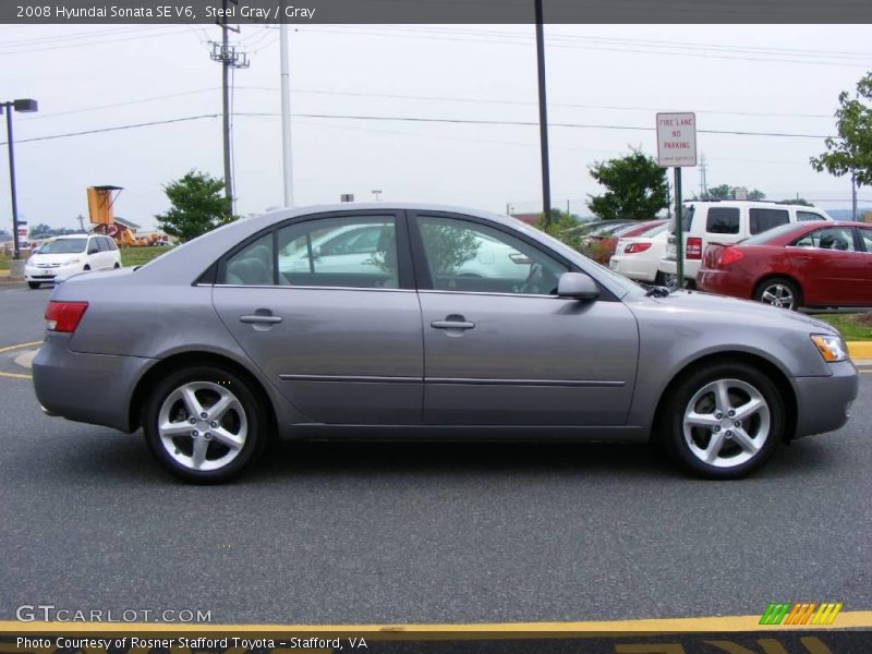 Steel Gray / Gray 2008 Hyundai Sonata SE V6