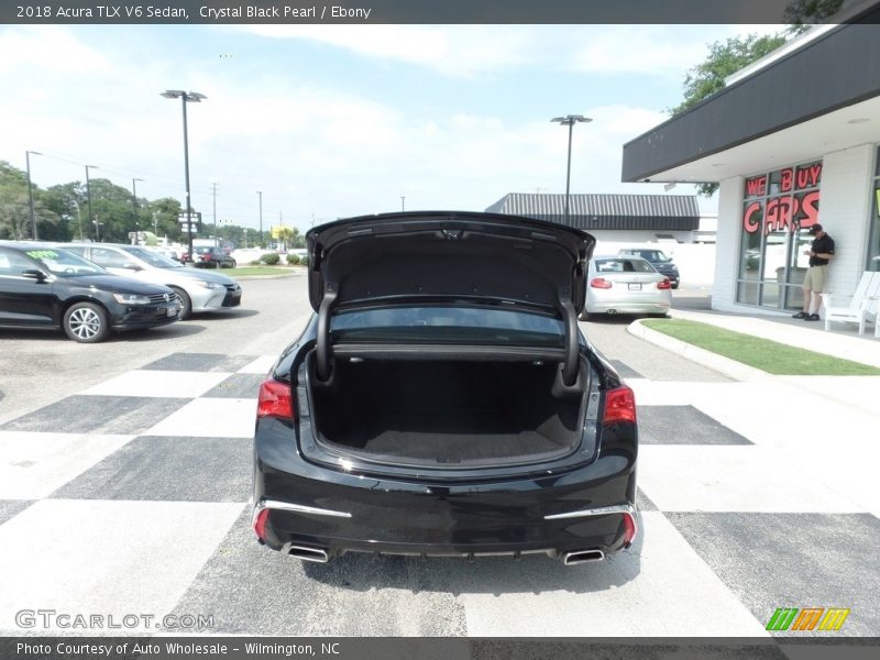 Crystal Black Pearl / Ebony 2018 Acura TLX V6 Sedan