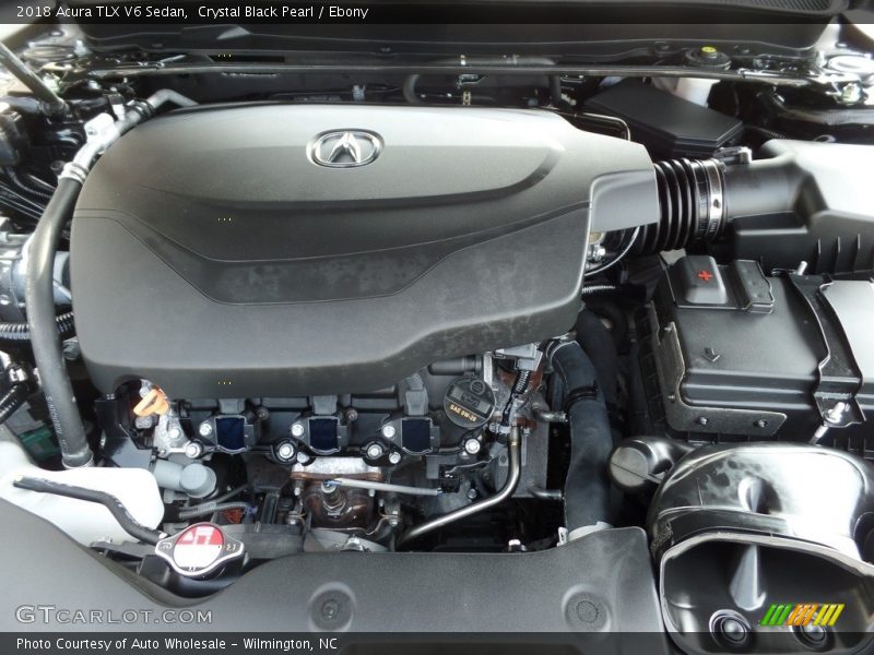 Crystal Black Pearl / Ebony 2018 Acura TLX V6 Sedan