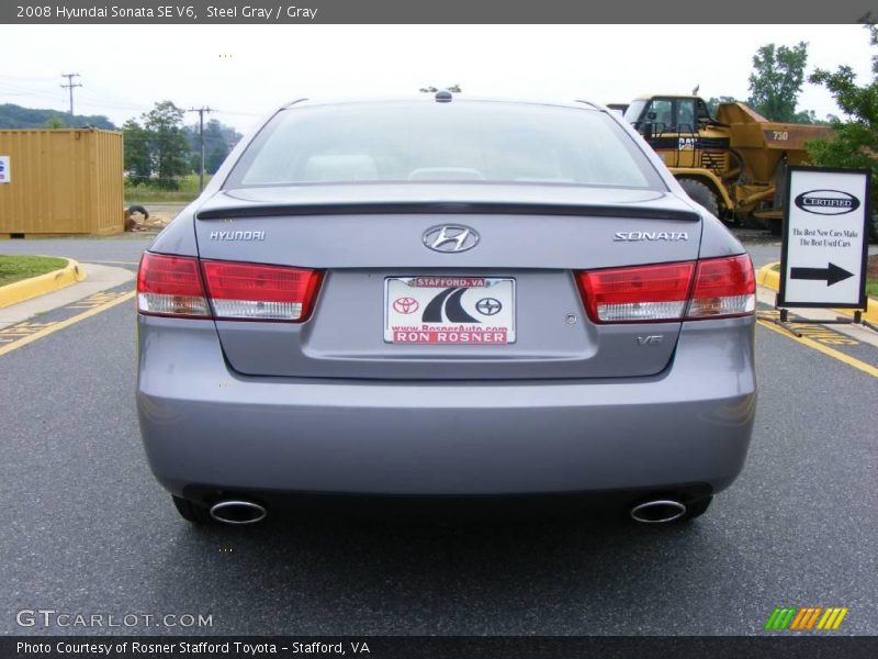 Steel Gray / Gray 2008 Hyundai Sonata SE V6