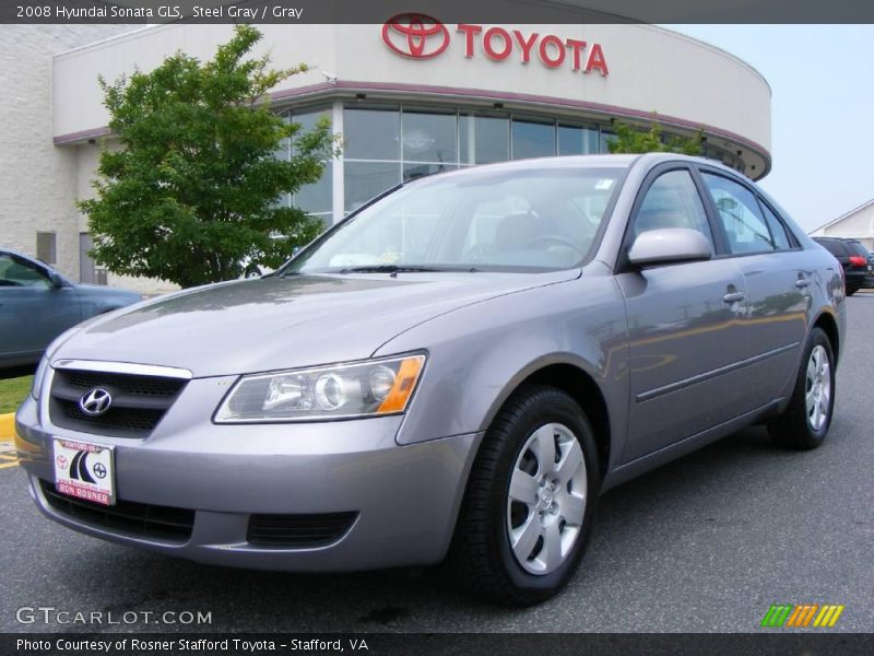 Steel Gray / Gray 2008 Hyundai Sonata GLS