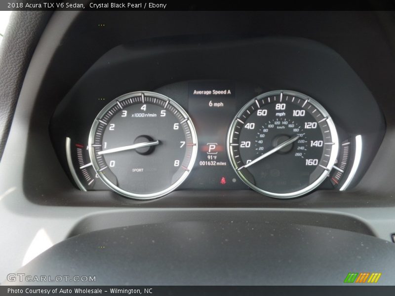 Crystal Black Pearl / Ebony 2018 Acura TLX V6 Sedan