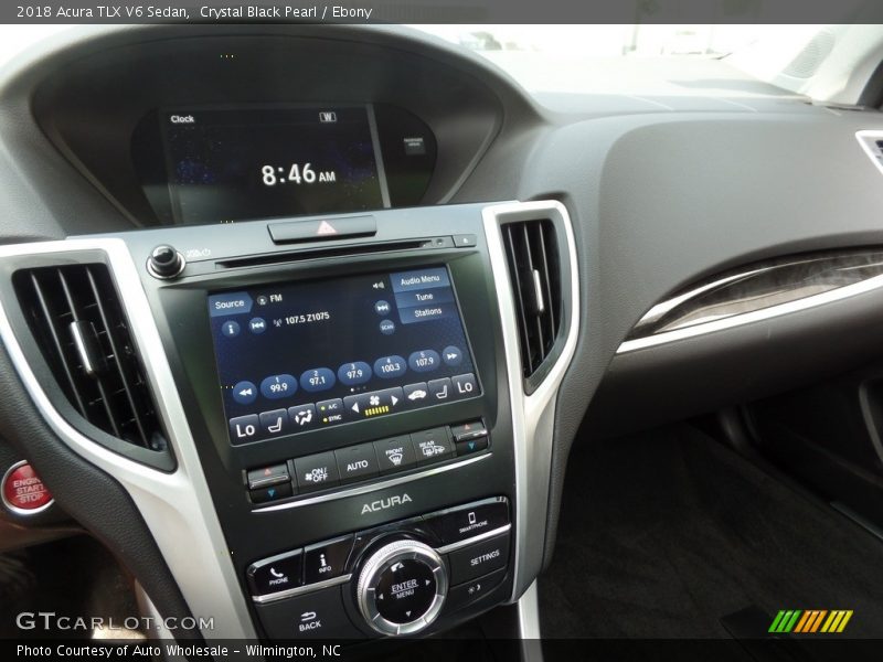 Crystal Black Pearl / Ebony 2018 Acura TLX V6 Sedan