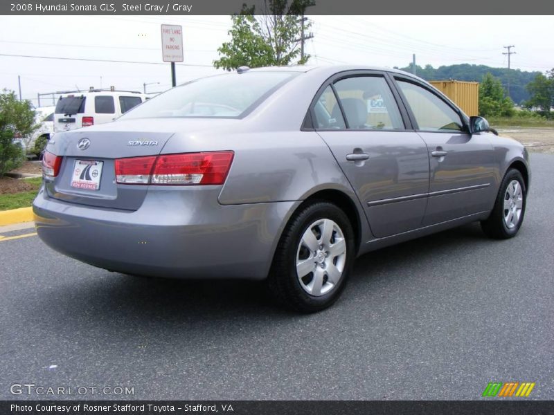 Steel Gray / Gray 2008 Hyundai Sonata GLS