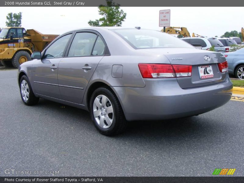 Steel Gray / Gray 2008 Hyundai Sonata GLS