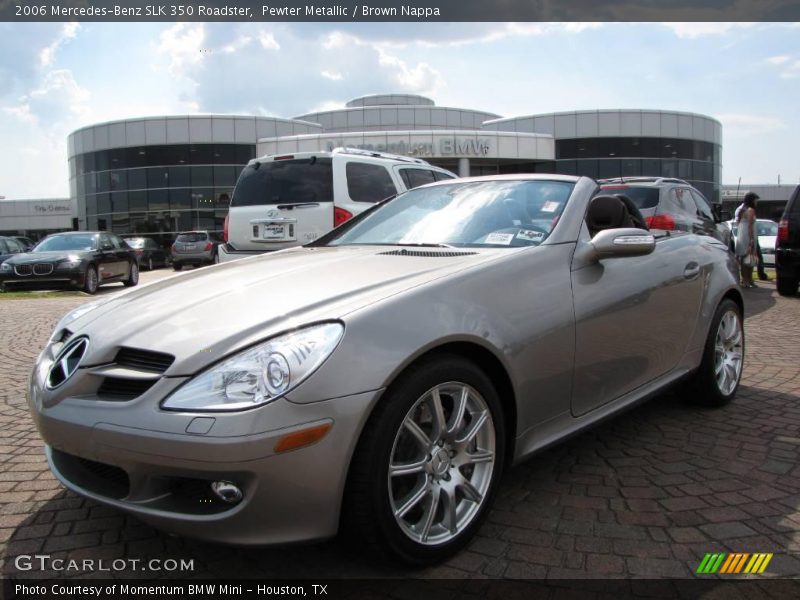 Pewter Metallic / Brown Nappa 2006 Mercedes-Benz SLK 350 Roadster