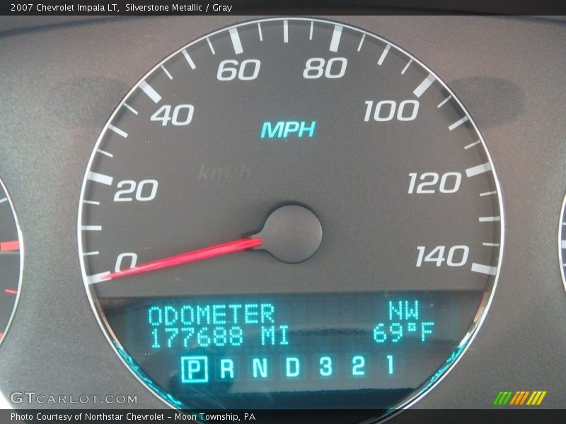 Silverstone Metallic / Gray 2007 Chevrolet Impala LT