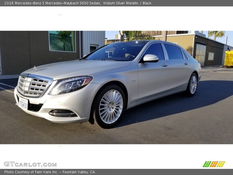 Iridium Silver Metallic / Black 2016 Mercedes-Benz S Mercedes-Maybach S600 Sedan