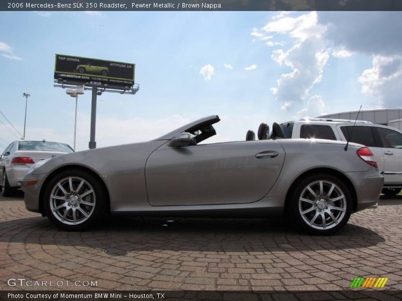 Pewter Metallic / Brown Nappa 2006 Mercedes-Benz SLK 350 Roadster