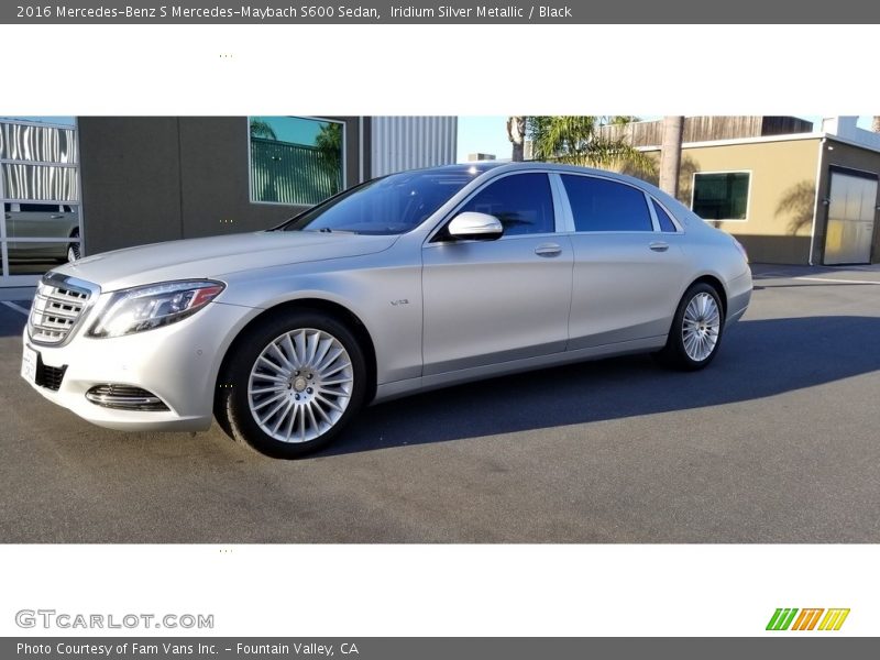 Iridium Silver Metallic / Black 2016 Mercedes-Benz S Mercedes-Maybach S600 Sedan