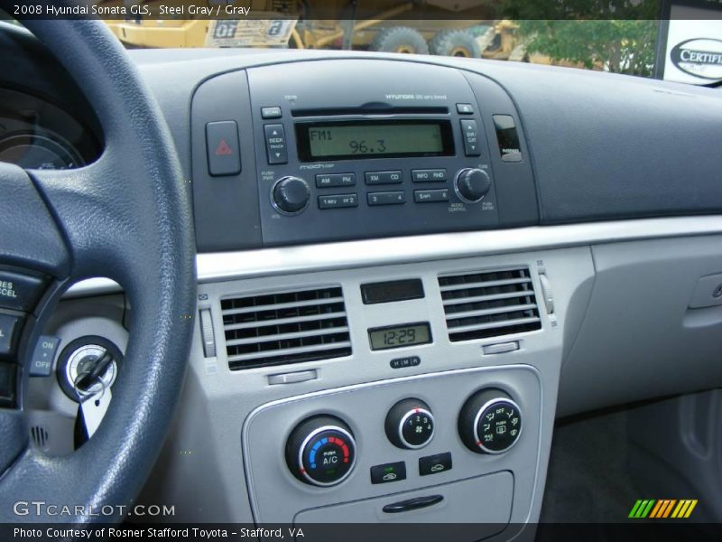 Steel Gray / Gray 2008 Hyundai Sonata GLS
