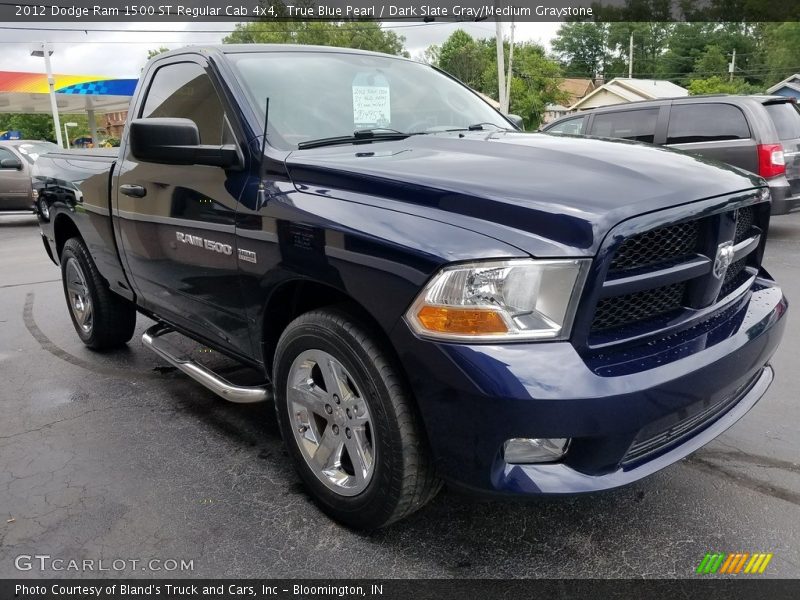 True Blue Pearl / Dark Slate Gray/Medium Graystone 2012 Dodge Ram 1500 ST Regular Cab 4x4