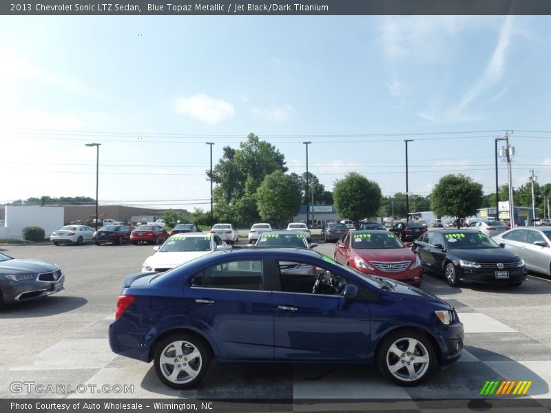 Blue Topaz Metallic / Jet Black/Dark Titanium 2013 Chevrolet Sonic LTZ Sedan