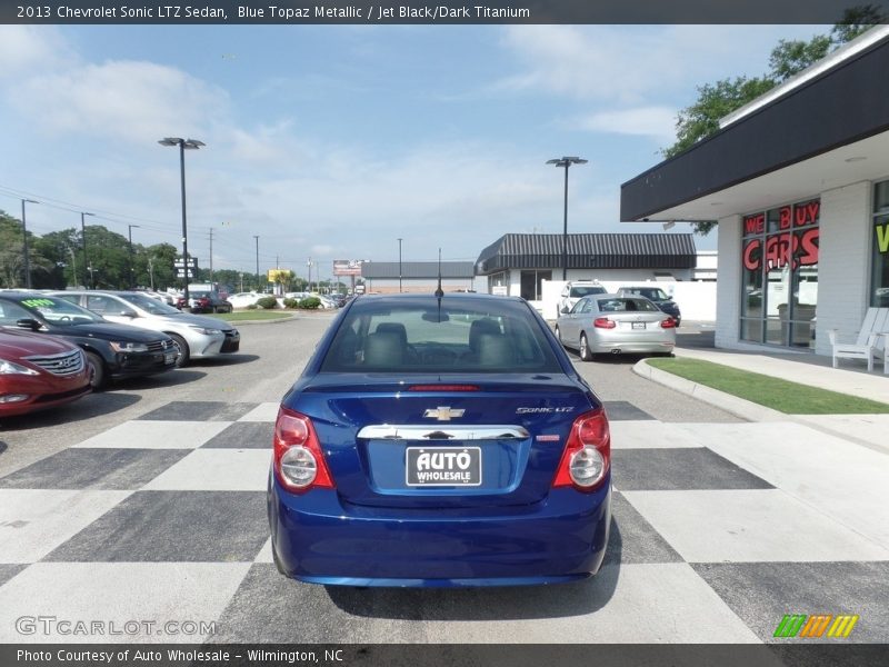 Blue Topaz Metallic / Jet Black/Dark Titanium 2013 Chevrolet Sonic LTZ Sedan
