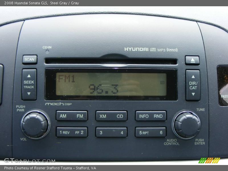 Steel Gray / Gray 2008 Hyundai Sonata GLS