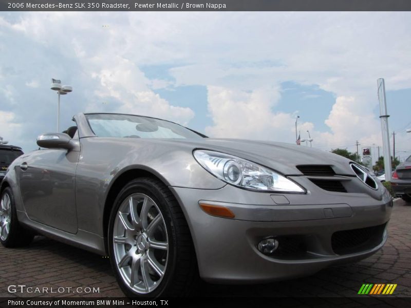Pewter Metallic / Brown Nappa 2006 Mercedes-Benz SLK 350 Roadster