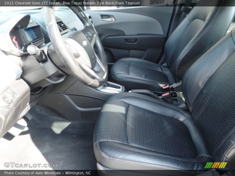 Blue Topaz Metallic / Jet Black/Dark Titanium 2013 Chevrolet Sonic LTZ Sedan