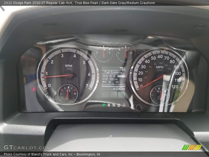 True Blue Pearl / Dark Slate Gray/Medium Graystone 2012 Dodge Ram 1500 ST Regular Cab 4x4