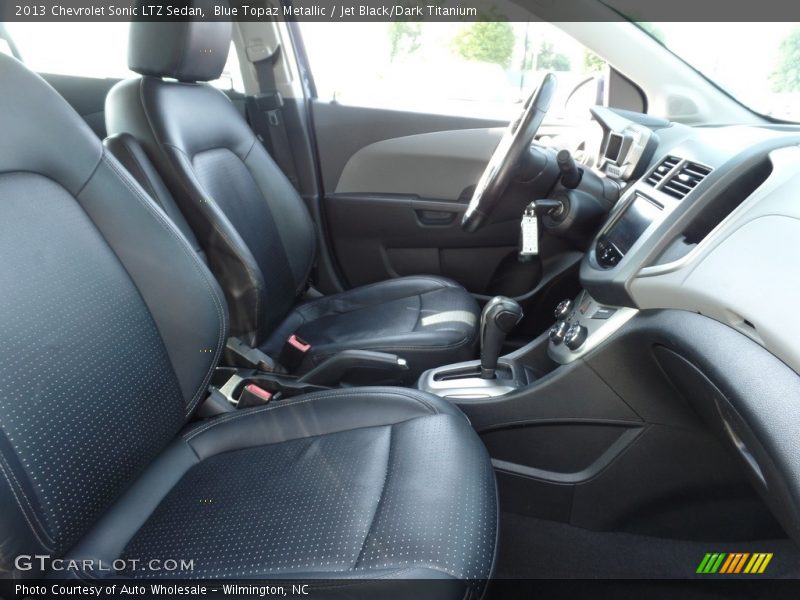 Blue Topaz Metallic / Jet Black/Dark Titanium 2013 Chevrolet Sonic LTZ Sedan