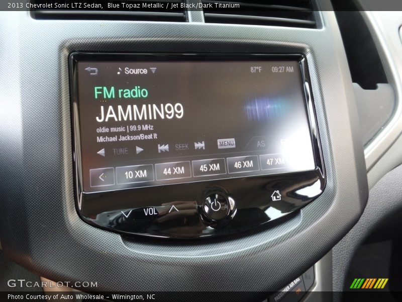 Blue Topaz Metallic / Jet Black/Dark Titanium 2013 Chevrolet Sonic LTZ Sedan